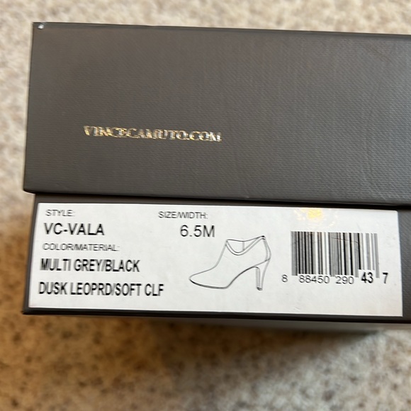 Vince Camuto Vala Dusk Leopard Heeled Booties - Picture 11 of 11